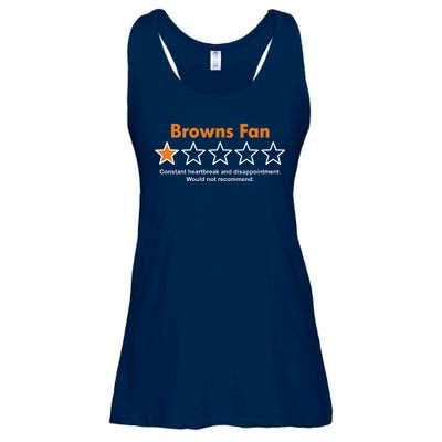 Browns Fan Would Not Recommend Disappointment Funny Football Ladies Essential Flowy Tank