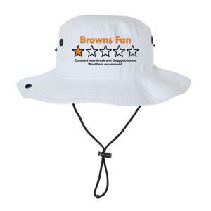 Browns Fan Would Not Recommend Disappointment Funny Football Legacy Cool Fit Booney Bucket Hat