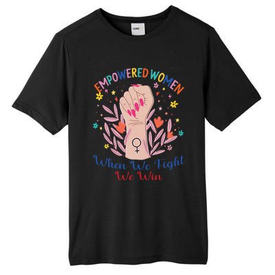 Boho Flower When We Fight We Win Kamala Supporter Tall Fusion ChromaSoft Performance T-Shirt