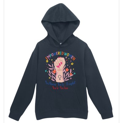 Boho Flower When We Fight We Win Kamala Supporter Urban Pullover Hoodie