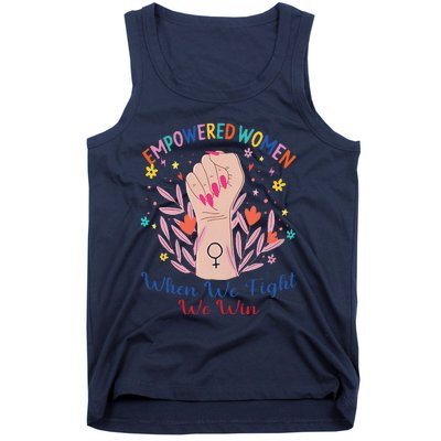 Boho Flower When We Fight We Win Kamala Supporter Tank Top