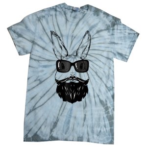 Bunny Face With Sunglasses And Beard Easter Day Tie-Dye T-Shirt