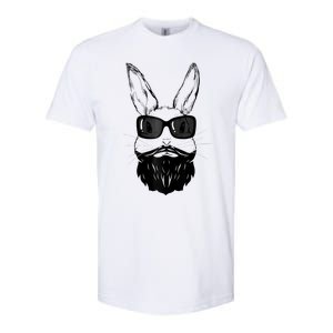 Bunny Face With Sunglasses And Beard Easter Day Softstyle CVC T-Shirt