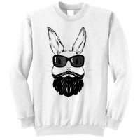 Bunny Face With Sunglasses And Beard Easter Day Sweatshirt