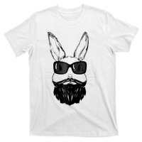 Bunny Face With Sunglasses And Beard Easter Day T-Shirt