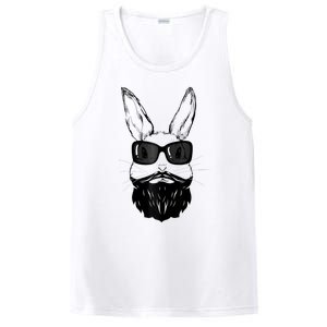 Bunny Face With Sunglasses And Beard Easter Day PosiCharge Competitor Tank