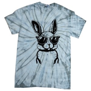 Bunny Face With Sunglasses For Easter Day Tie-Dye T-Shirt