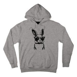 Bunny Face With Sunglasses For Easter Day Tall Hoodie