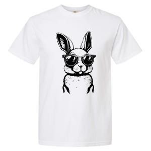 Bunny Face With Sunglasses For Easter Day Garment-Dyed Heavyweight T-Shirt