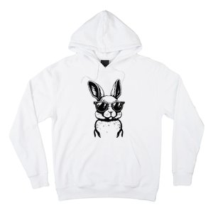 Bunny Face With Sunglasses For Easter Day Hoodie