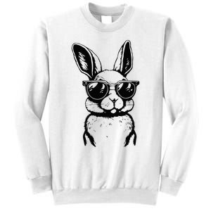 Bunny Face With Sunglasses For Easter Day Sweatshirt