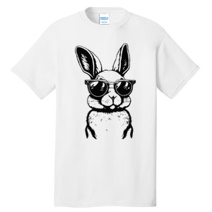 Bunny Face With Sunglasses For Easter Day Tall T-Shirt