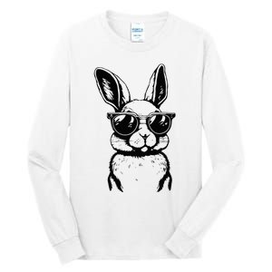 Bunny Face With Sunglasses For Easter Day Tall Long Sleeve T-Shirt