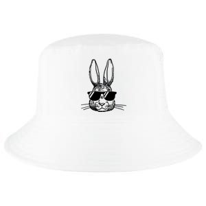 Bunny Face With Sunglasses For Boys Men Kids Easter Day Cool Comfort Performance Bucket Hat