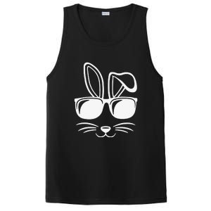 Bunny Face With Sunglasses Easter Day PosiCharge Competitor Tank