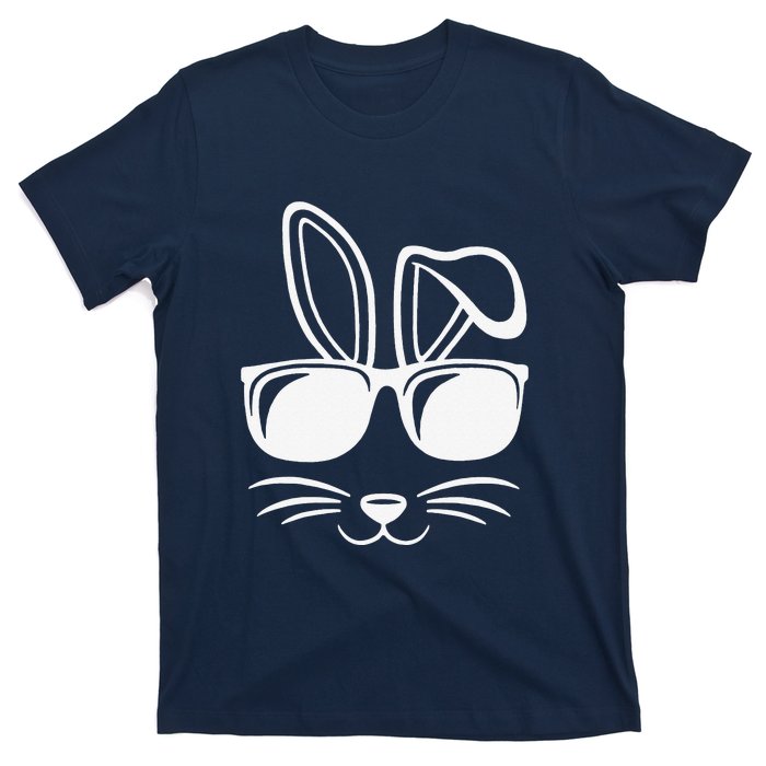 Bunny Face With Sunglasses Easter Day T-Shirt