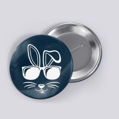 Bunny Face With Sunglasses Easter Day Button