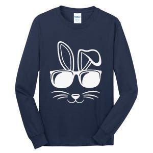 Bunny Face With Sunglasses Easter Day Tall Long Sleeve T-Shirt