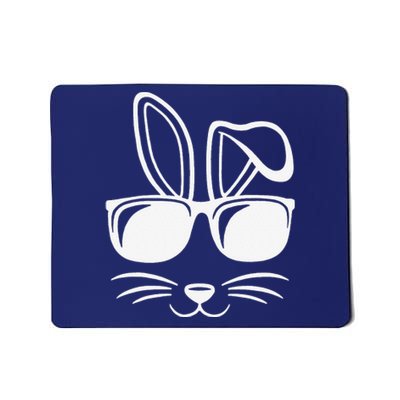 Bunny Face With Sunglasses Easter Day Mousepad