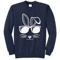 Bunny Face With Sunglasses Easter Day Tall Sweatshirt