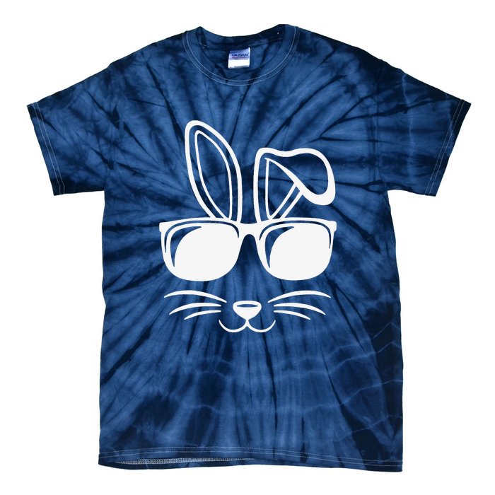 Bunny Face With Sunglasses Easter Day Tie-Dye T-Shirt