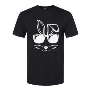 Bunny Face With Sunglasses Easter Day Softstyle CVC T-Shirt