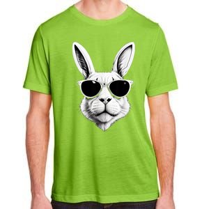 Bunny Face With Sunglasses Easter Day Adult ChromaSoft Performance T-Shirt