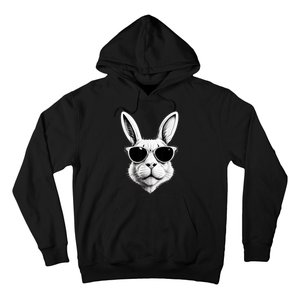 Bunny Face With Sunglasses Easter Day Hoodie