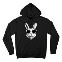 Bunny Face With Sunglasses Easter Day Hoodie