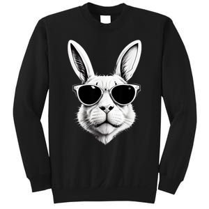 Bunny Face With Sunglasses Easter Day Sweatshirt