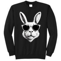 Bunny Face With Sunglasses Easter Day Sweatshirt