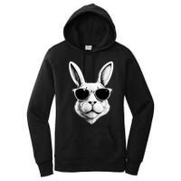 Bunny Face With Sunglasses Easter Day Women's Pullover Hoodie