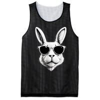 Bunny Face With Sunglasses Easter Day Mesh Reversible Basketball Jersey Tank