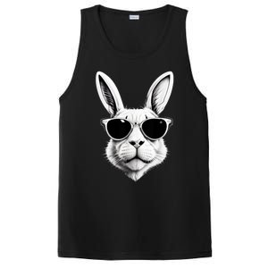 Bunny Face With Sunglasses Easter Day PosiCharge Competitor Tank