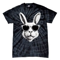 Bunny Face With Sunglasses Easter Day Tie-Dye T-Shirt