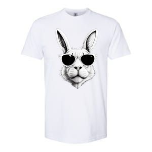 Bunny Face With Sunglasses Easter Day Softstyle CVC T-Shirt