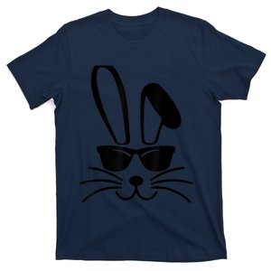 Bunny Face With Sunglasses For Boy  kid Happy Easter Day T-Shirt