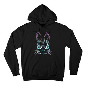 Bunny Face With Sunglasses For Easter Day Hoodie