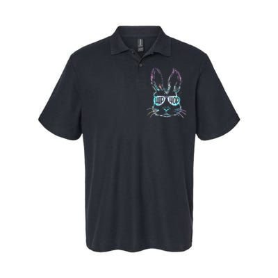 Bunny Face With Sunglasses For Easter Day Softstyle Adult Sport Polo