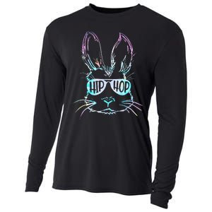 Bunny Face With Sunglasses For Easter Day Cooling Performance Long Sleeve Crew