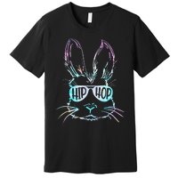 Bunny Face With Sunglasses For Easter Day Premium T-Shirt