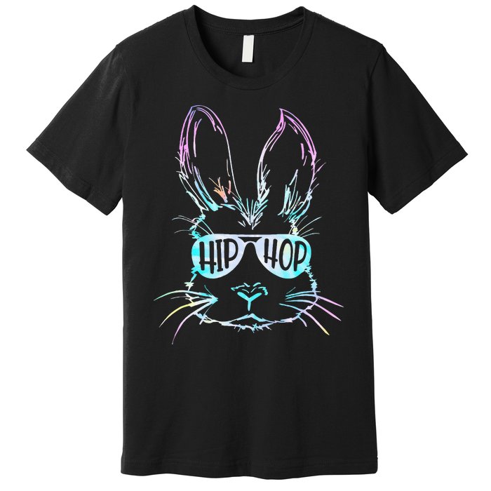 Bunny Face With Sunglasses For Easter Day Premium T-Shirt