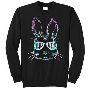 Bunny Face With Sunglasses For Easter Day Tall Sweatshirt