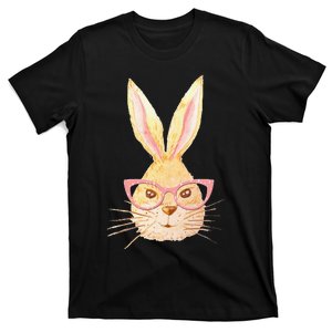 Bunny Face With Sunglasses Easter Day T-Shirt