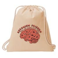 Becoming Friends with The Voices in My Head Drawstring Bag