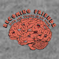Becoming Friends with The Voices in My Head Hooded Wearable Blanket
