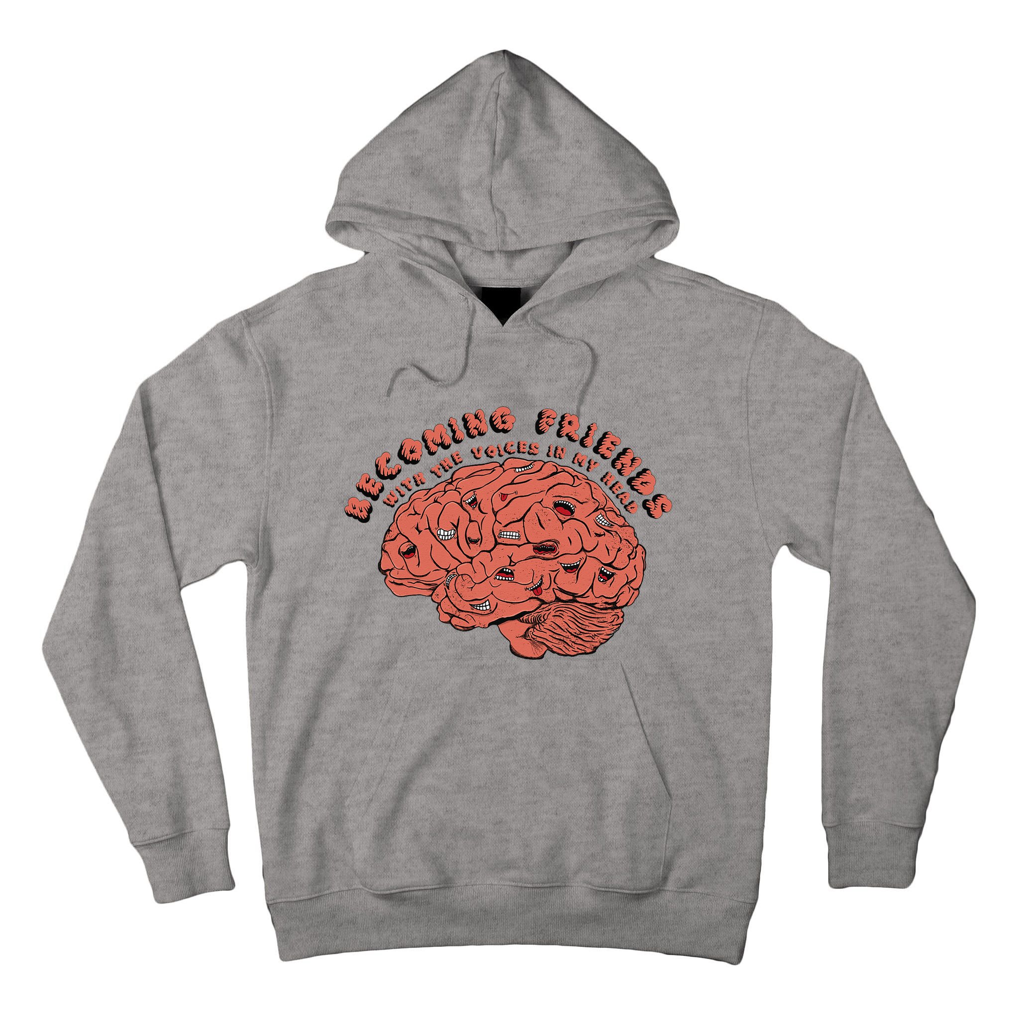 Becoming Friends with The Voices in My Head Tall Hoodie