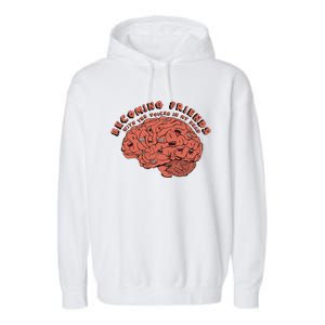 Becoming Friends with The Voices in My Head Garment-Dyed Fleece Hoodie