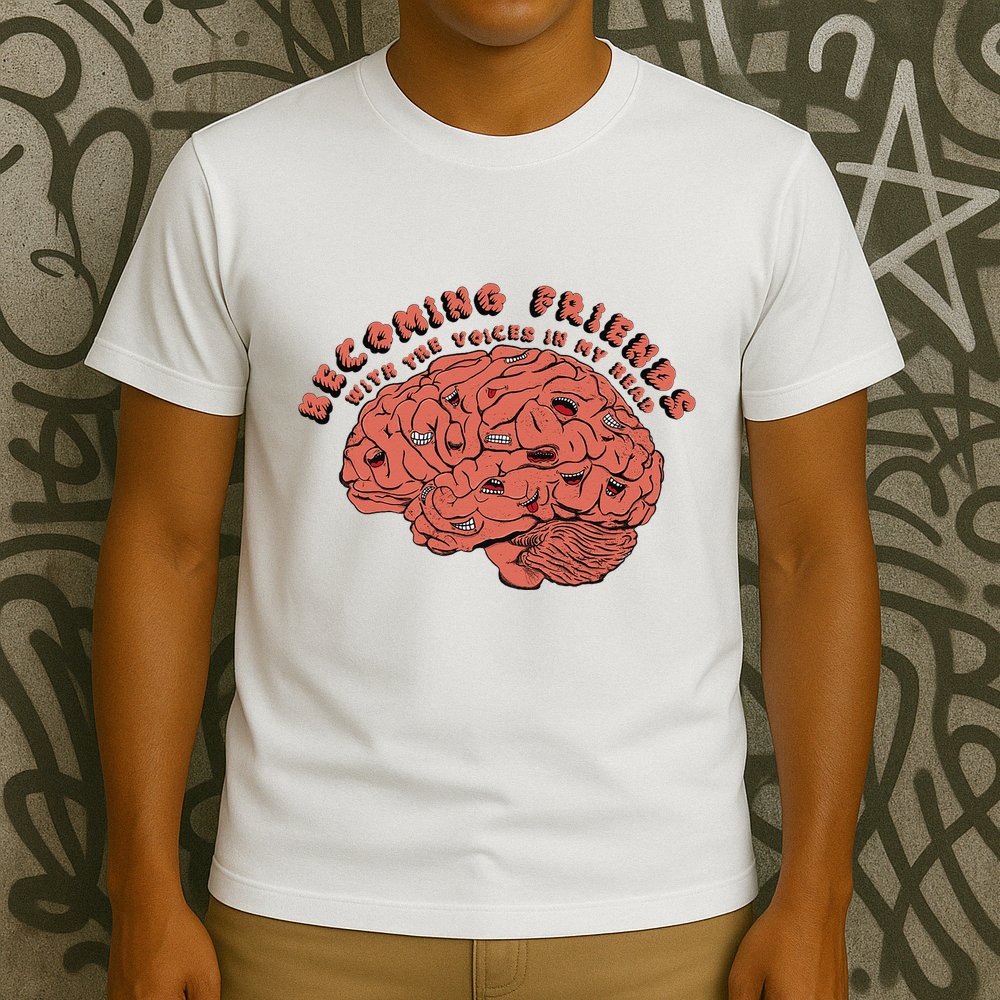 Becoming Friends with The Voices in My Head T-Shirt