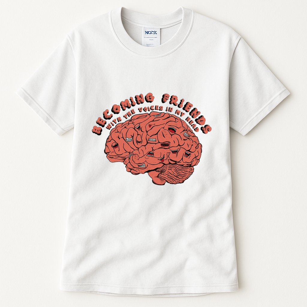 Becoming Friends with The Voices in My Head Tall T-Shirt